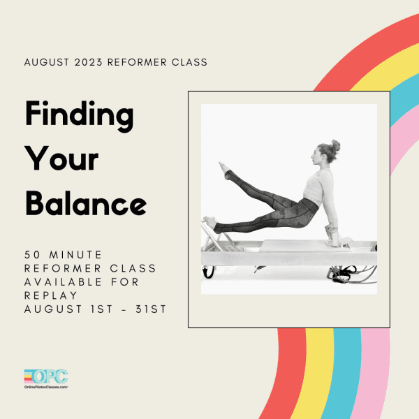 august 2023 50 minute reformer class - online pilates classes