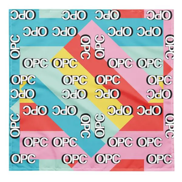 opc logo v4 all over print bandana