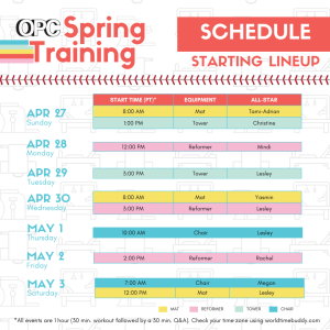 OPC Spring Training - Push Ups Edition