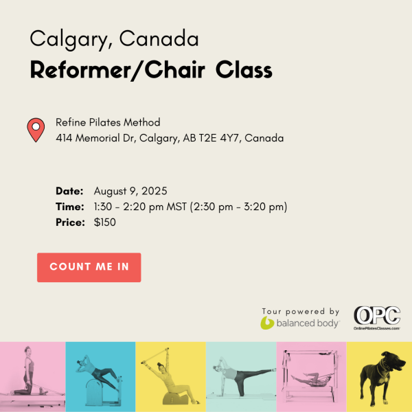 aug. 9 '25 1:30pm mst calgary canada reformer/chair class
