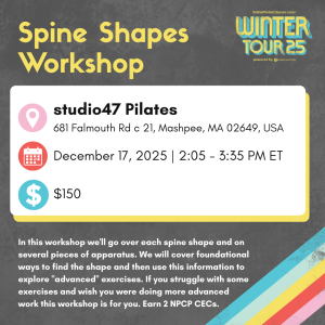dec. 17 '25 2:05pm et cape cod ma spine shapes workshop