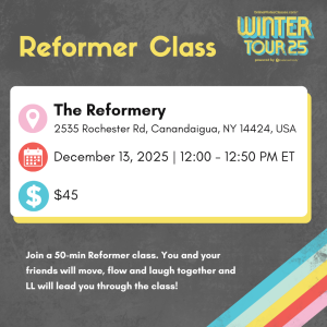 dec. 13 '25 12:00pm et rochester ny reformer class