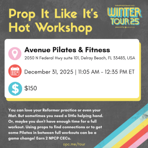 dec. 31 '25 11:05am et delray beach fl prop it like it's hot workshop