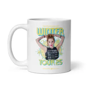 opc 2025 winter pop up tour white glossy mug