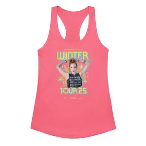 opc 2025 winter pop up tour women’s fitted racerback tank top
