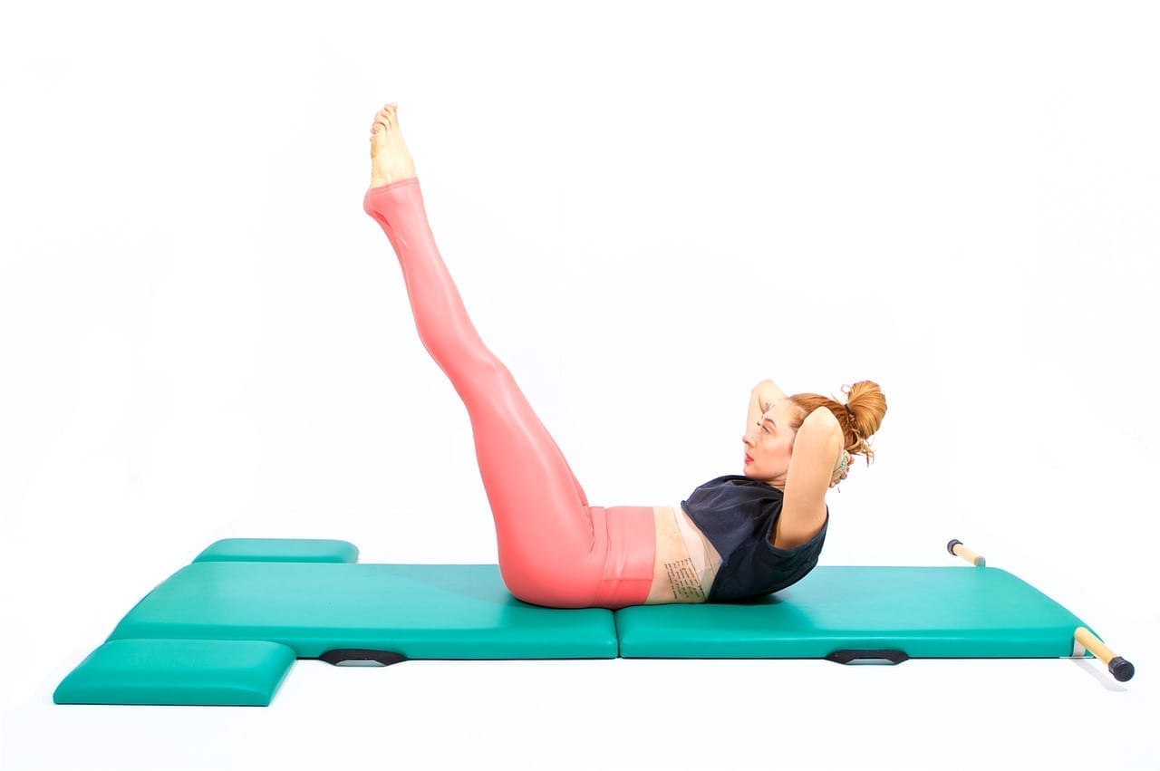 Double Straight Leg Stretch on the Mat - Online Pilates Classes