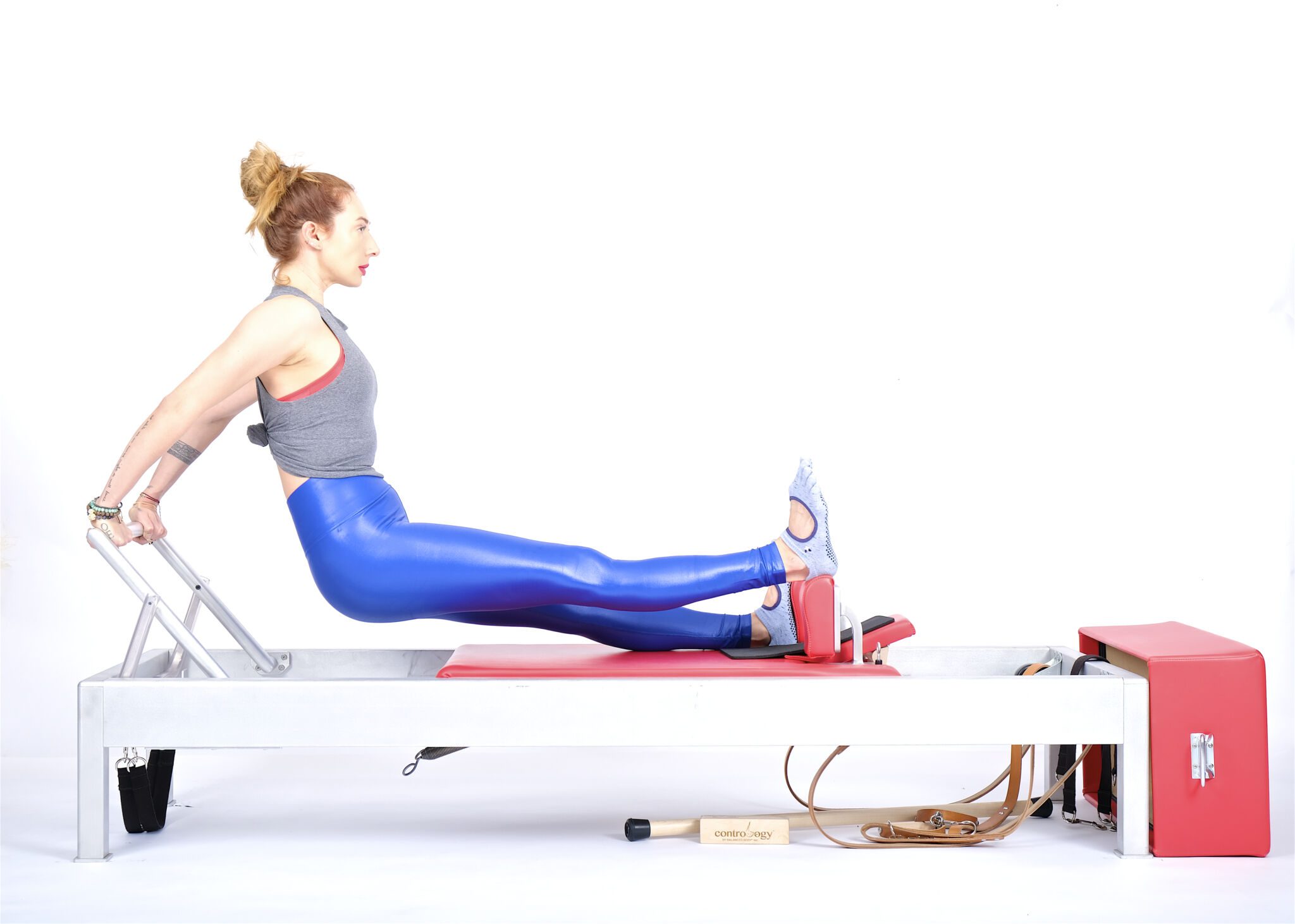 Long Back Stretch Single Leg on the Reformer - Online Pilate Classes