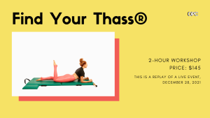 RT - Workshop Find Your Thass® - Online Pilates Classes