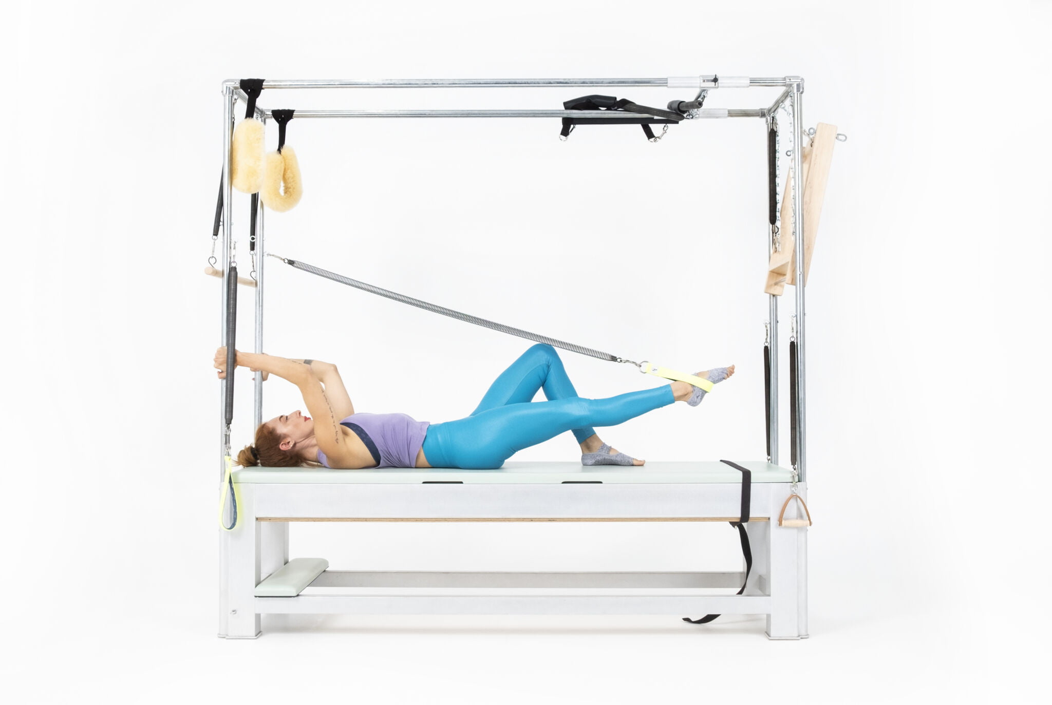 Single Leg Spring on the Cadillac or Tower Online Pilates Classes