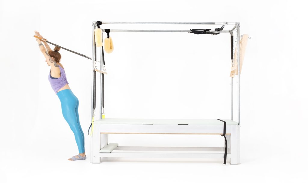 Shave with Standing Arm Springs on the Cadillac or Tower - Online Pilates Classes