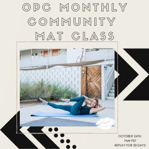 October 50-Minute Mat Class - Live with Replay