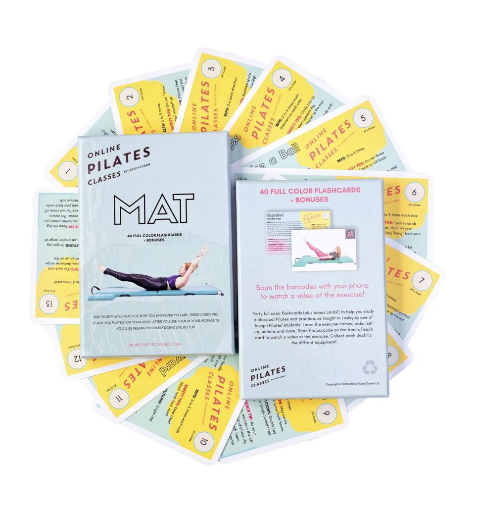 Pilates Mat Flashcards – Deck of 42 Study Cards | OPC