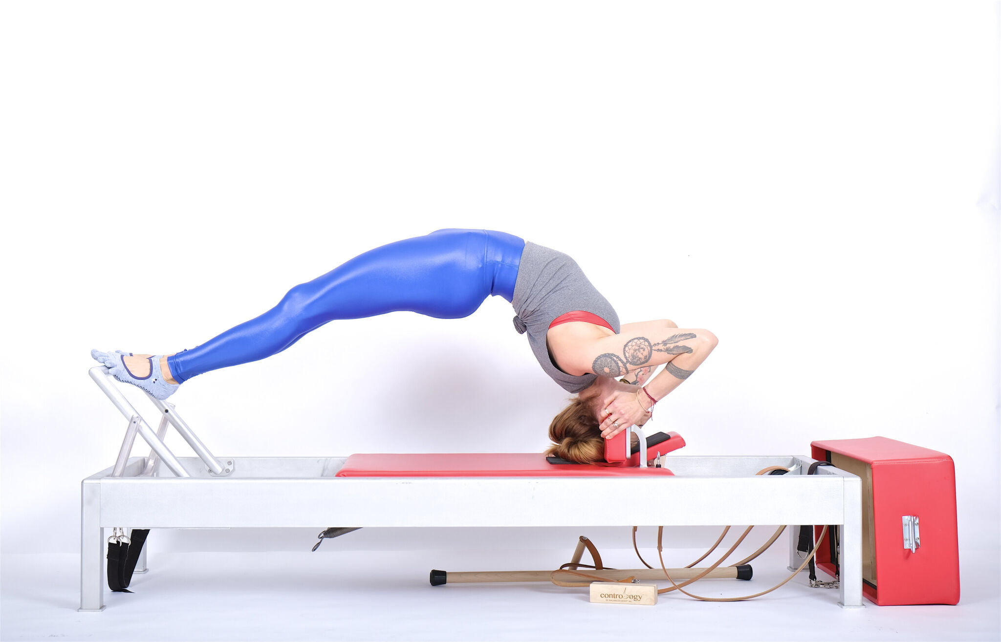 Headstand-Facing-Up-on-the-Reformer-Online-Pilates-Classes-scaled