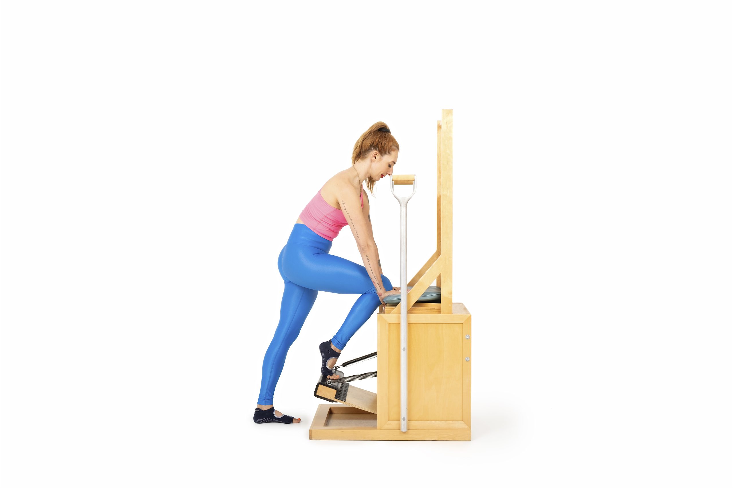 achilles stretch on the high chair online pilates classes