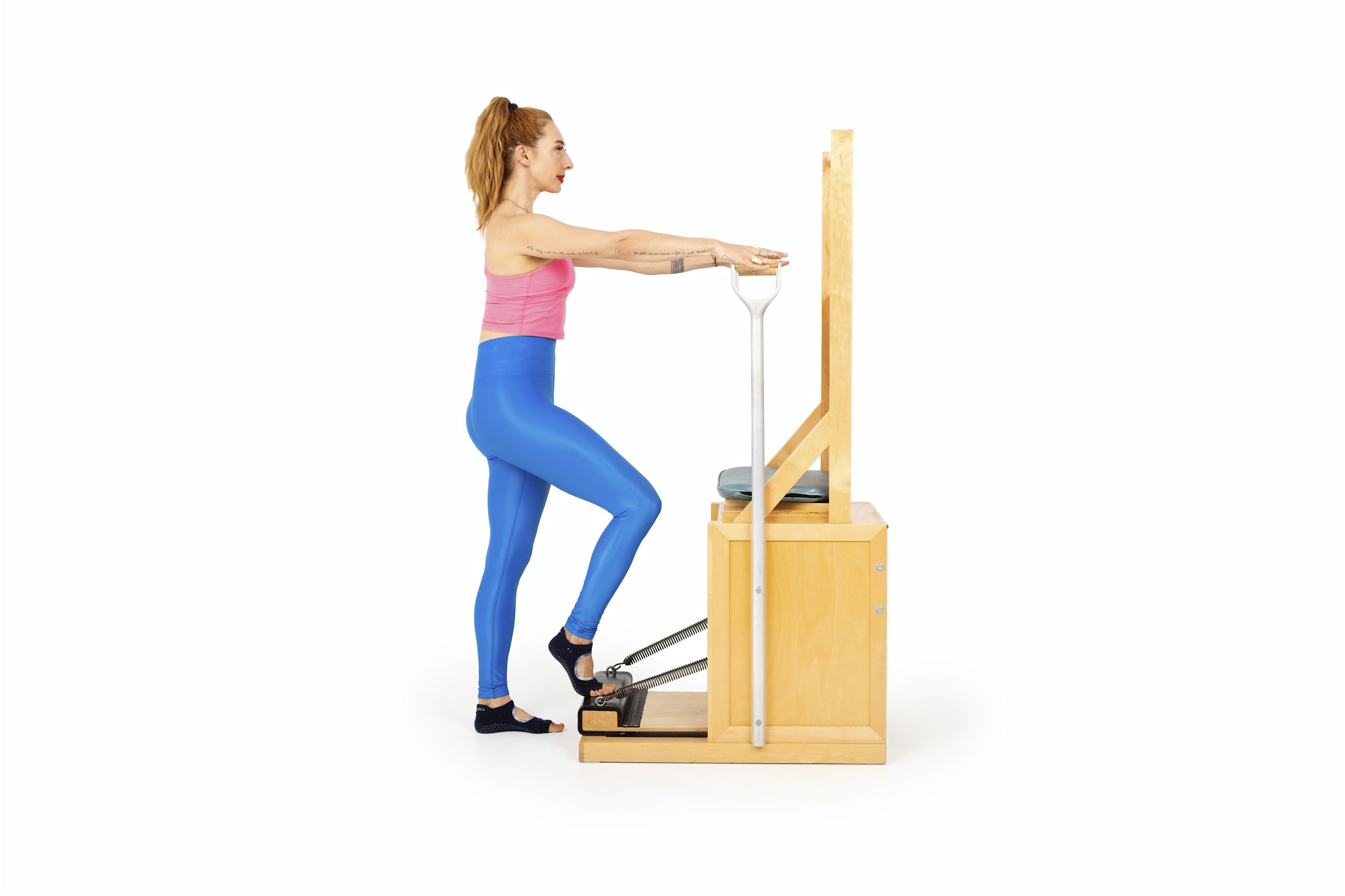 press down front on the high chair online pilates classes