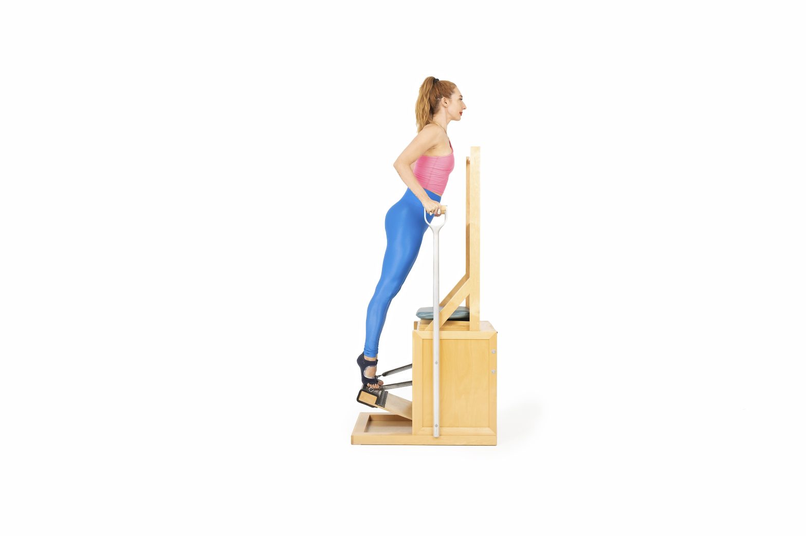 press up front on the high chair online pilates classes