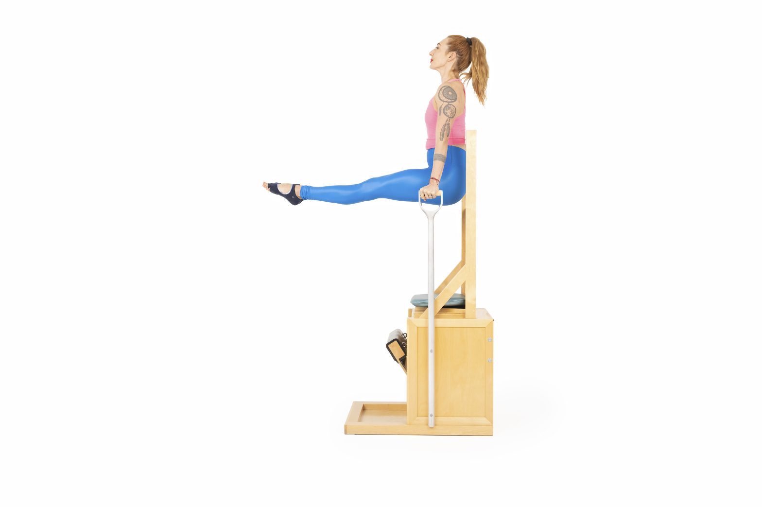 reverse press up advanced on the high chair online pilates classes