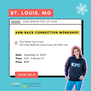 Dec. 12 '23 2:10pm CT - St. Louis MO - Arm-Back Connection Workshop