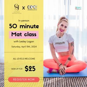 50 minute mat class led by lesley logan in person - online pilates classes