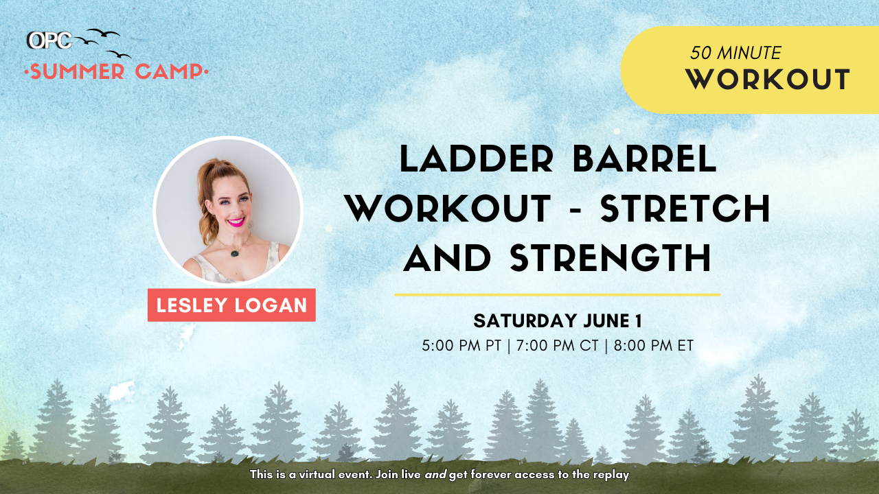 workout ladder barrel workout stretch and strength with lesley logan online pilates classes