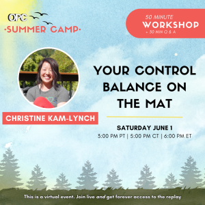 workshop your control balance on the mat with christine kam lynch online pilates classes