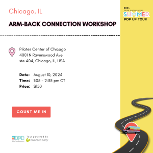 aug. 10 '24 1:05pm ct chicago il arm back connection workshop - online pilates classes